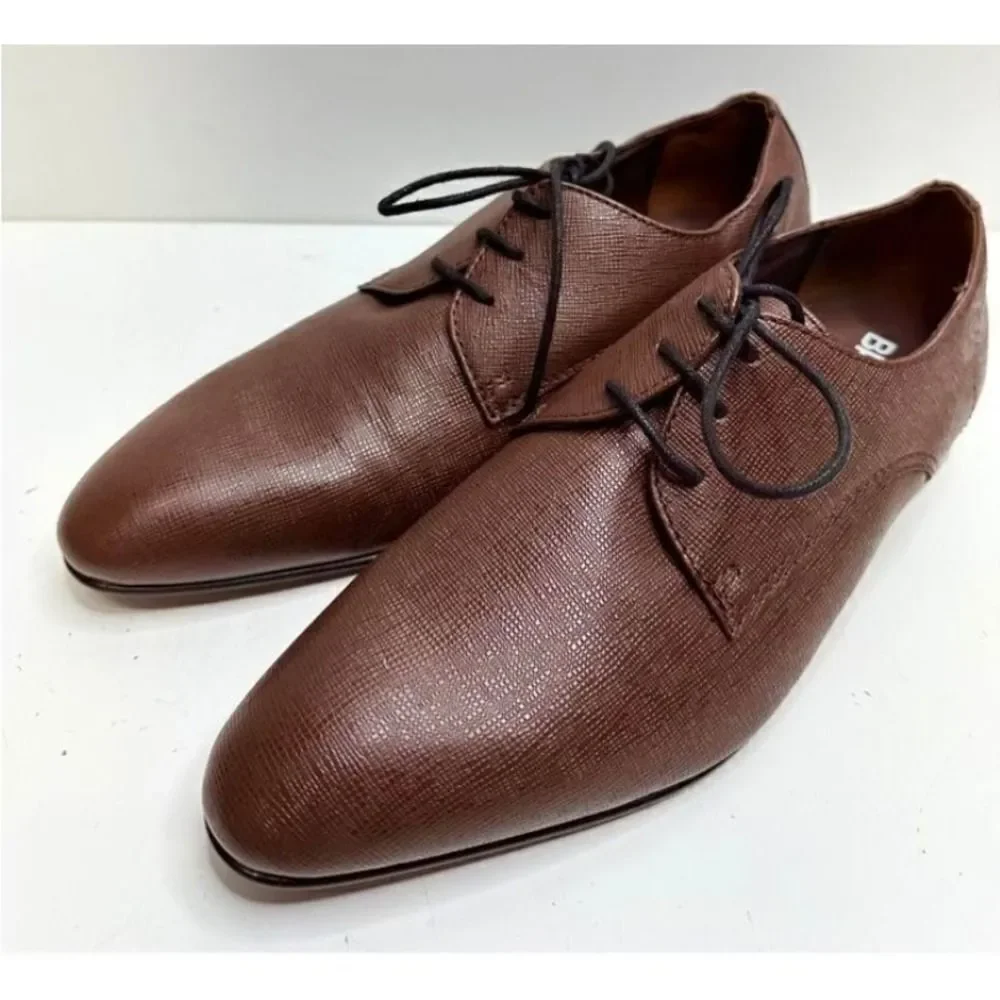 BP‎ Brown Leather Dress Shoes Lace Up Formal Office Oxford  Size 9.5